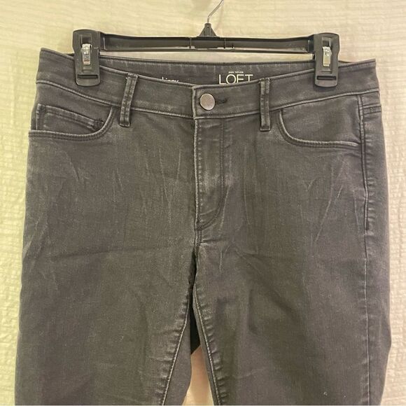 Ann Taylor Faded Black Wash Curvy Super Skinny Jeans Size 28 Size 6 - Picture 3 of 9